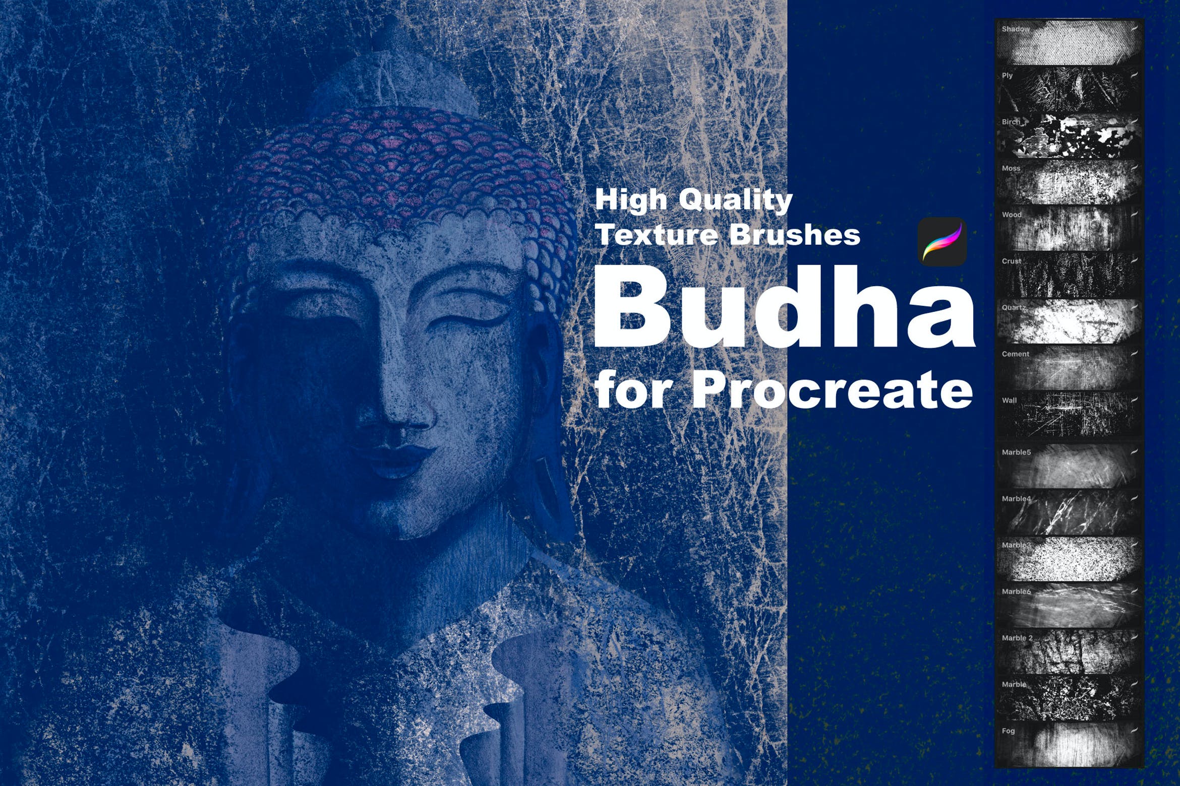 Texture Brushes for Procreate. Budha-6.jpg