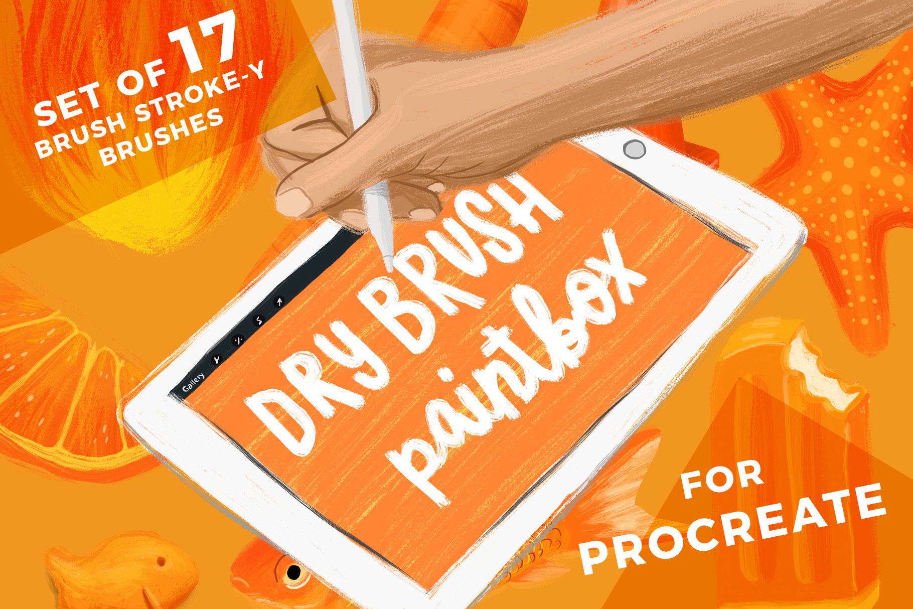Dry Brush Paintbox for Procreate  Brushes ~ Creati.jpg