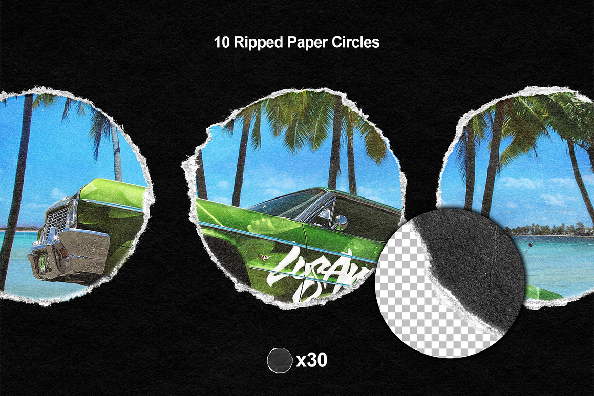 RIPPED PAPER LINES  CIRCLES, a Texture Graphic by.jpg