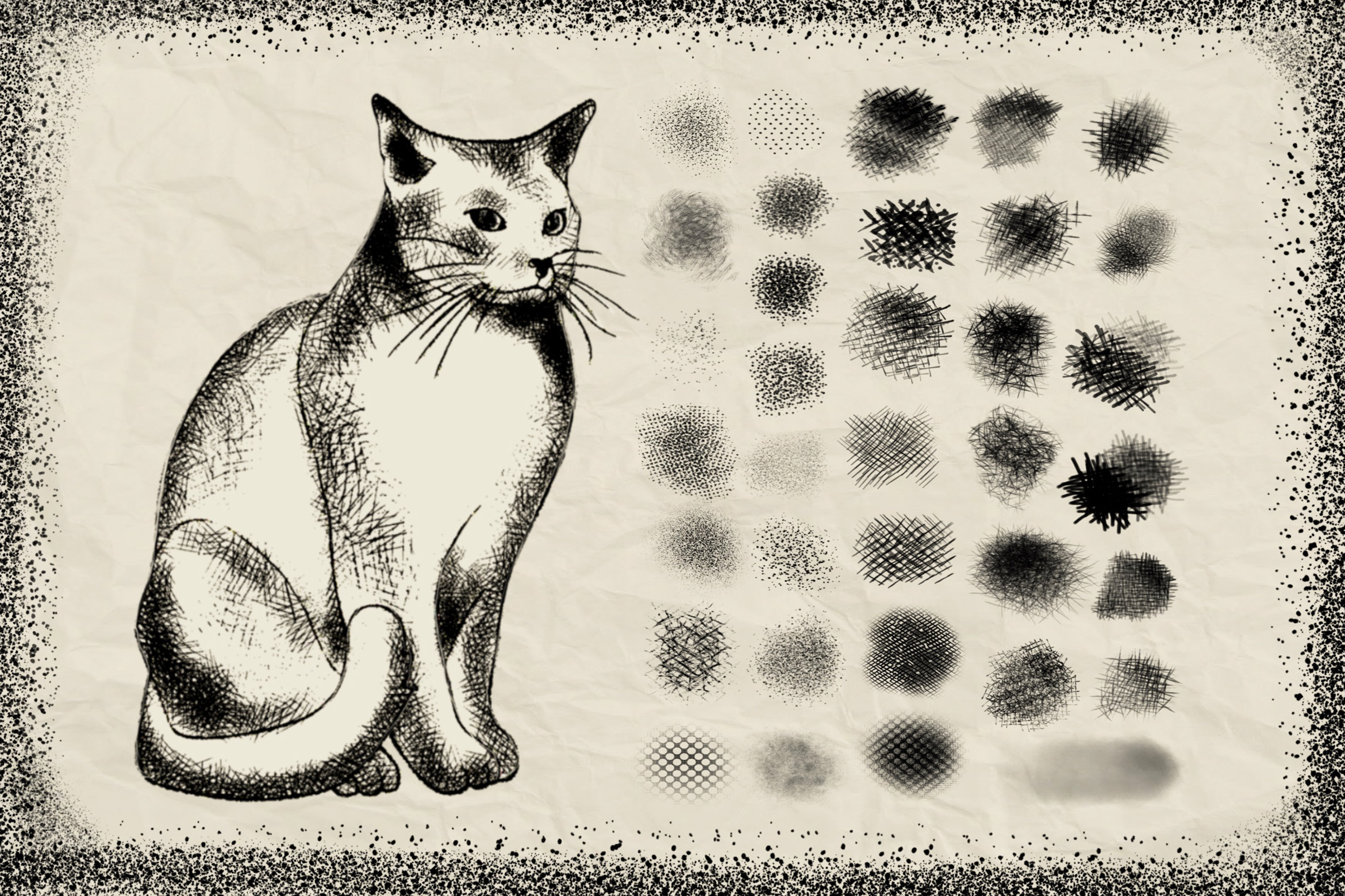Hatch  Stipple Procreate Brushes  Brushes ~ Creati.jpg