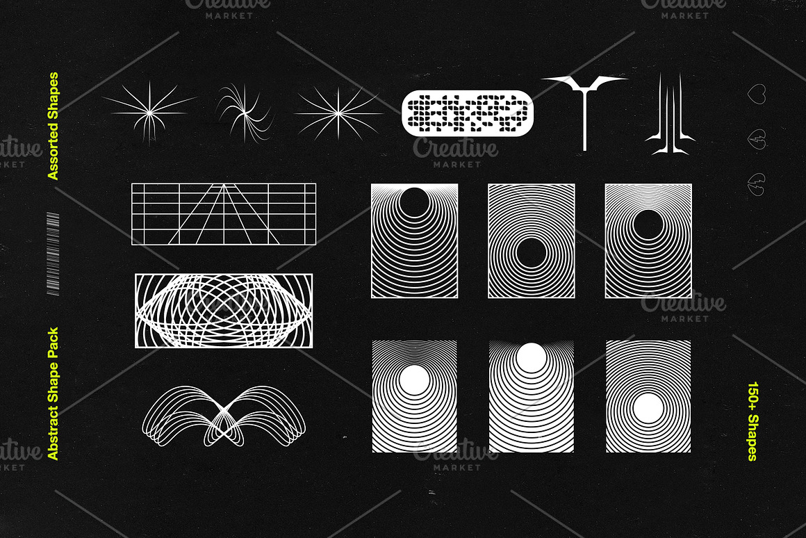 Abstract Shape Pack  150  Icons!, an Object Graphi.jpg