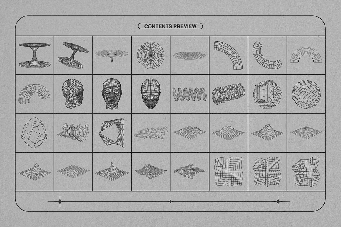 Wireframe Shapes, an Object Graphic by MiksKS Phot.jpg