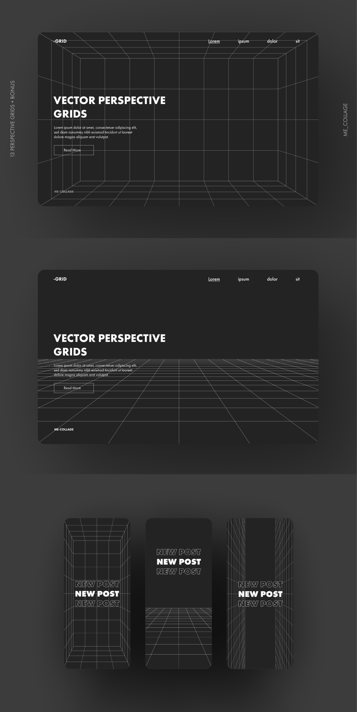 Vector Perspective Grids, an Object Graphic by ME_.png