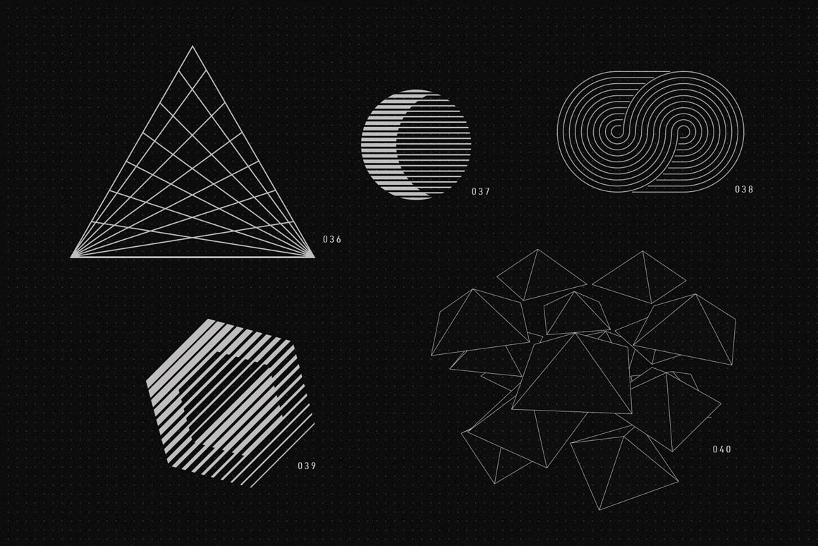200 Vector Shapes, an Object Graphic by RuleByArt.jpg