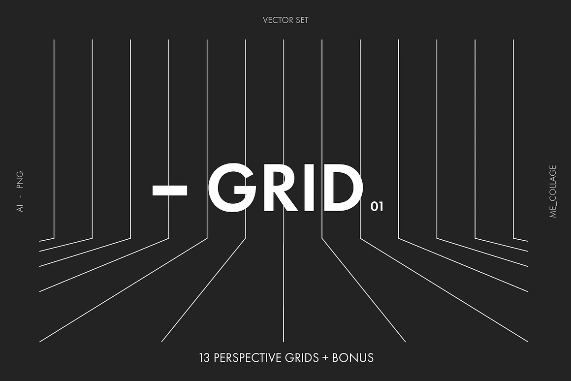 Vector Perspective Grids, an Object Graphic by ME_.webp