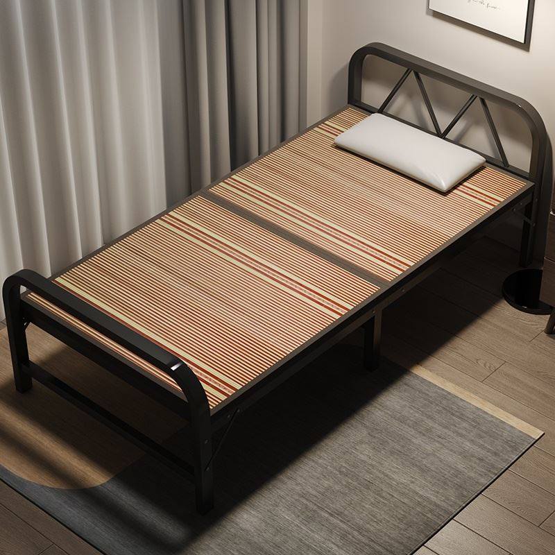 Single iron bed frame 1 meter 1.5 meter household rental with strong simple modern economic office lunch break storage