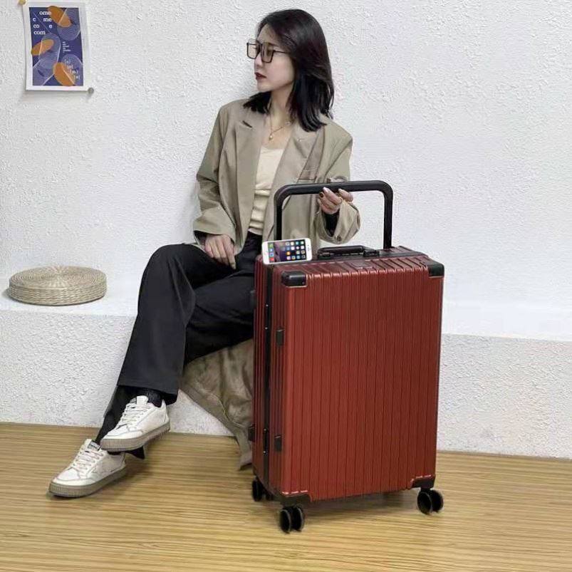 Luggage student accommodation female box tie rod girl middle school male can sit strong and durable junior high school new width