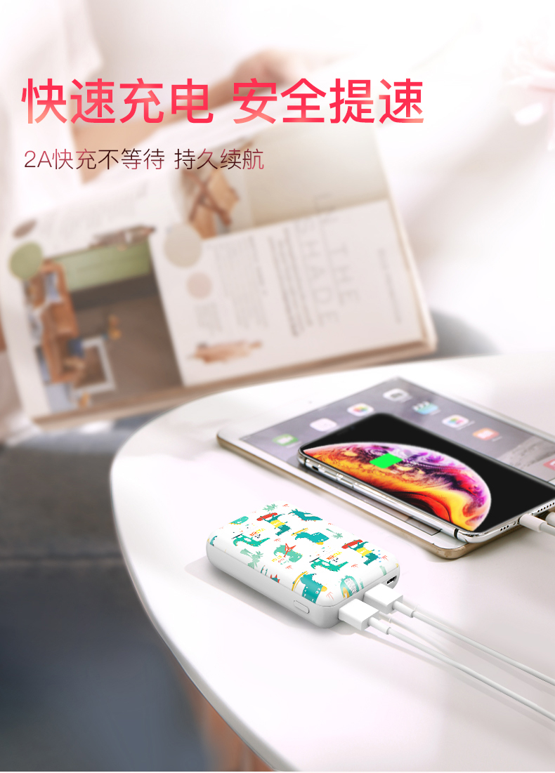Mini-dung lượng cao có thể sạc lại kho báu mỏng nhỏ, xách tay và điện thoại di động sạc điện dễ thương phim hoạt hình sét nhanh phí áp dụng cho Apple vivo OPPO Huawei nhỏ mô hình điện thoại Mian Zhuo cô gái đặc biệt - Ngân hàng điện thoại di động sạc dự phòng 65w