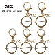 5pcs keychain gold