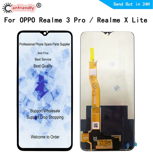 ЖК -дисплей для Oppo Realme 3 Pro Realme X Lite RMX1851 ЖК -дисплей