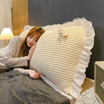 Bedside cushion sofa large backrest double long pillow bed pillow headboard soft bag Japanese Princess removable and washable