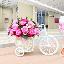 Fake flower simulation flower potted bedroom living room potted wine cabinet desktop coffee table table floral decoration ornaments flower