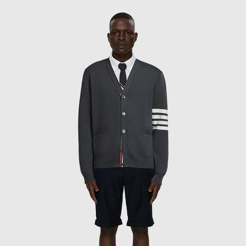 Классический кардиган, трикотажный демисезонный свитер, утепленный лонгслив, куртка подходит для мужчин и женщин для влюбленных, официальный продукт, V-образный вырез, облегающий крой