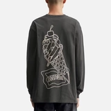 Тесто ICECREAM с длинным рукавом вязаная длинная