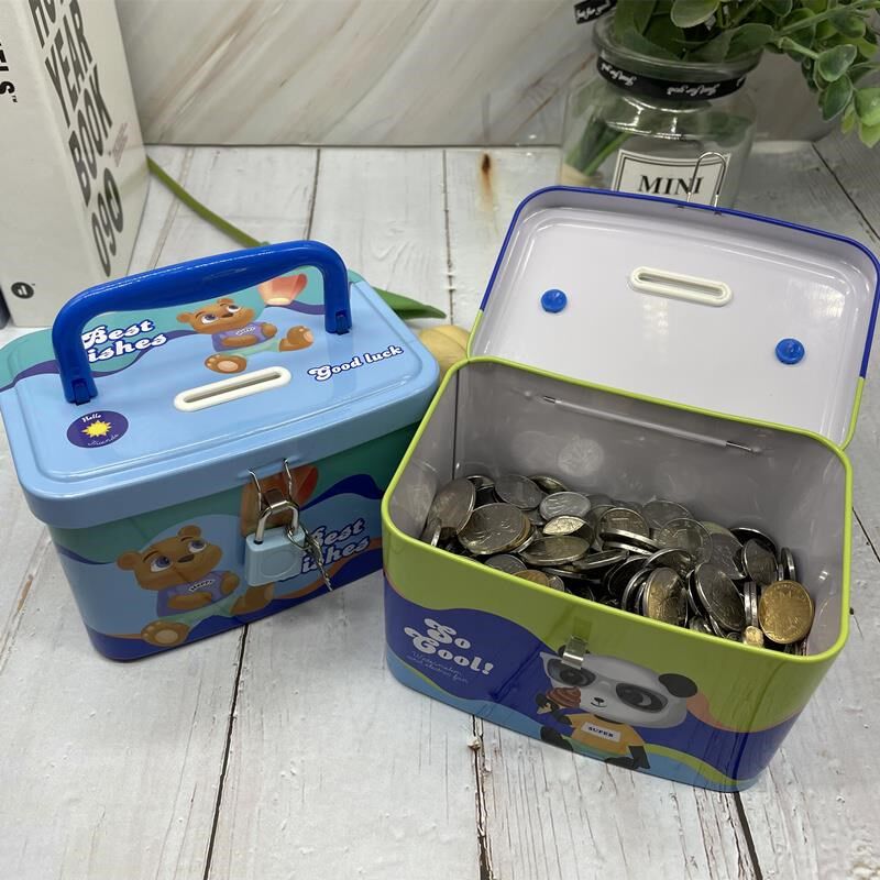 2022 new piggy bank with lock ins wind can take out Internet celebrity children boys and girls password piggy bank - Taobao