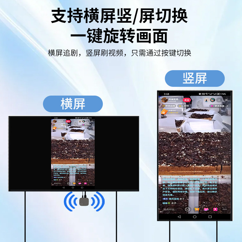 Wireless Screen Projector Connects Mobile Phones, Tvs, and Computers to Projectors and Monitors for Home Use