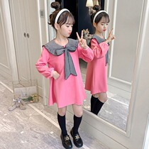 Girl Lian Dress Spring Autumn 2022 New Children Princess Dresses Foreign Pistachio Girl Autumn Clothes Little Girl Autumn Dresses