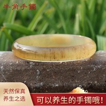 Goats corner bracelet male and female high level sensation living mouth opening bracelet ethnic wind wide version bracelet flat liver health care delivery elders health care