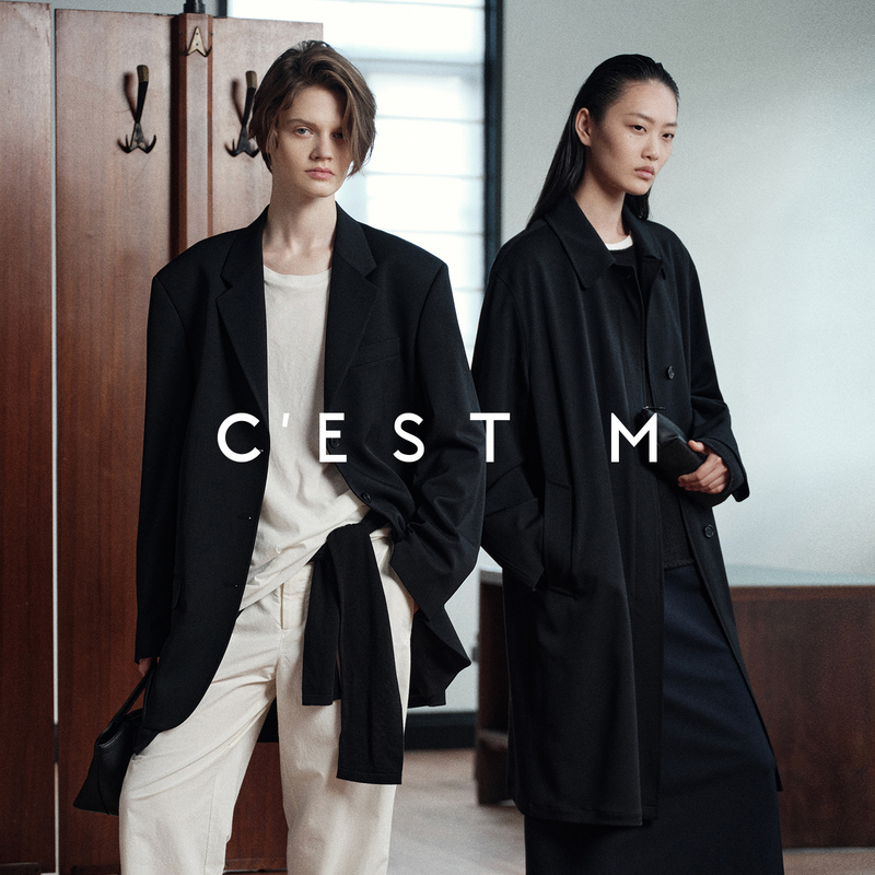 Cest M丨Row Yb Italian Botto Ultra-Fine Worsted Wool Balmacon Trench Coat/Wide-Shoulder Suit