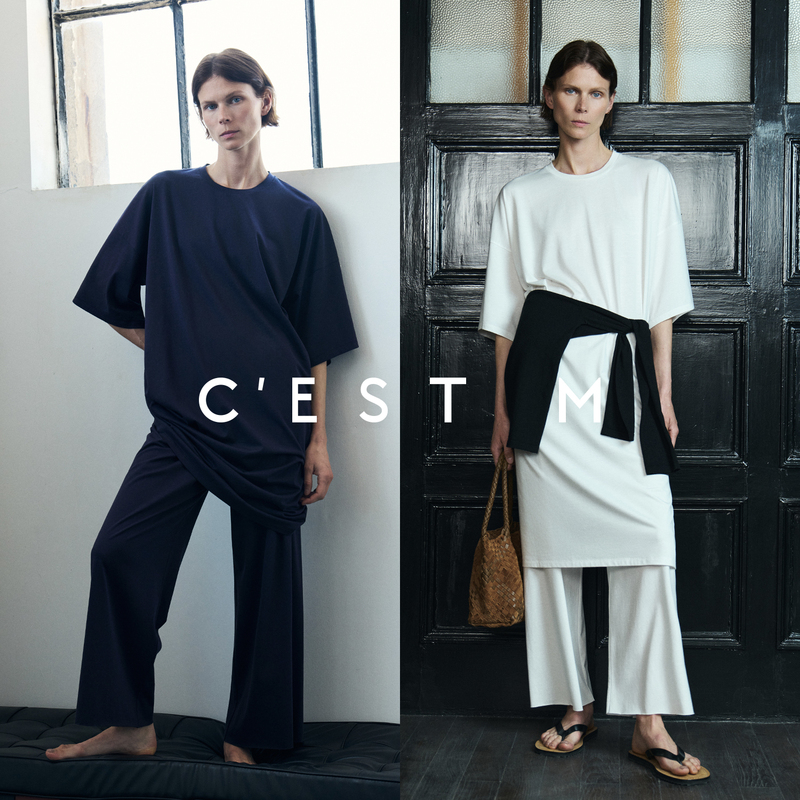 Cest M丨Row Classic Series Tencel Cotton T-Shirt Dress/Vest Op/Drawstring Pants/T-Shaped Deconstructed Short Sleeve Cest M丨Row Classic Series Tencel Cotton T-Shirt Dress/Vest Op/Drawstring Pants/T-Shaped Deconstructed Short Sleeve