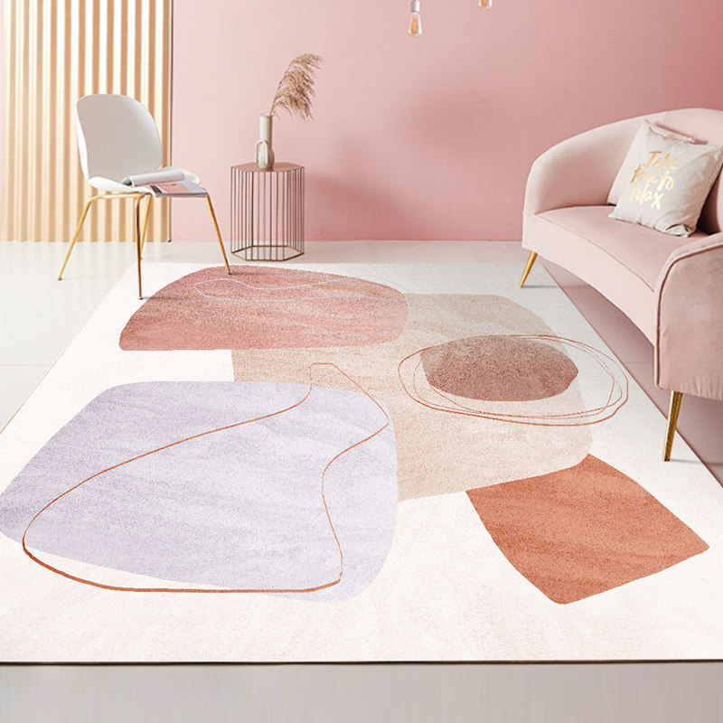 [Pink Series] Graphene Electric Heating Carpet Living Room Home Floor Heating Pad Separates Heating Carpet Floor Heating Blanket