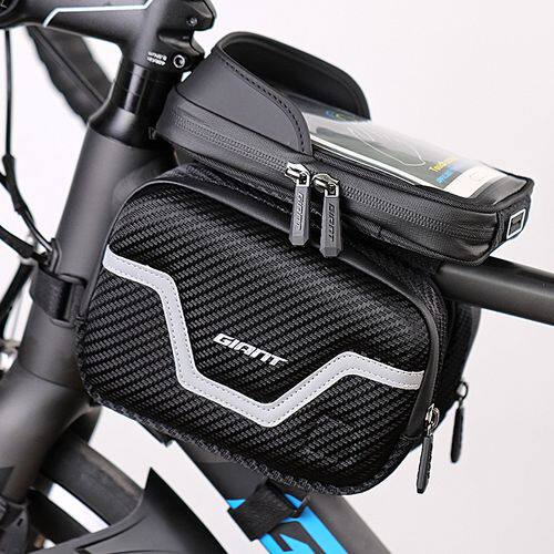 giant tette waterproof upper tube bag saddle bag bike front beam wrapping mountain bike front phone bag riding kit-Taobao