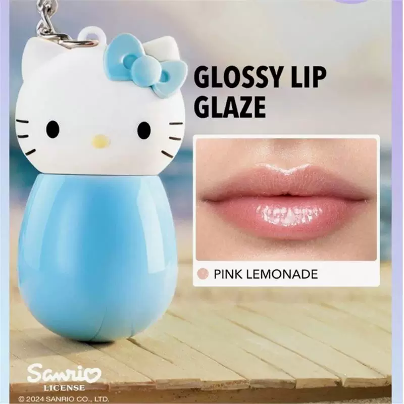 Набор косметики sheglam Hello Kitty — тени, блеск для губ и румяна, дорожный формат (8×6×2 см)