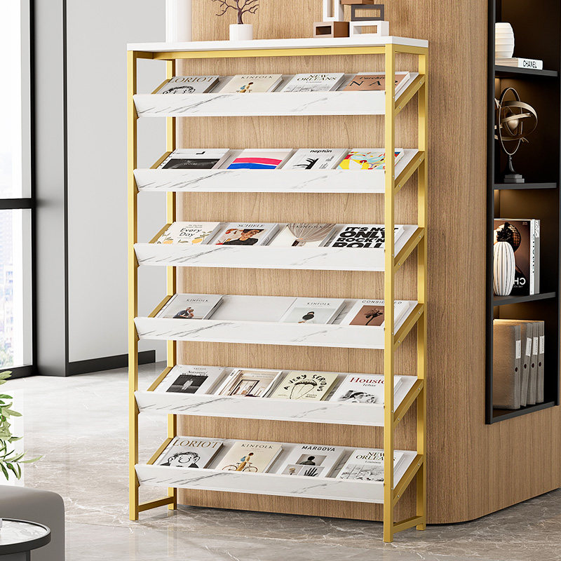 Press shelf Magazine Shelf Landing Office Objects Storage Information Shelf Exhibition Hall Book Exhibition Shelf of Books-Taobao