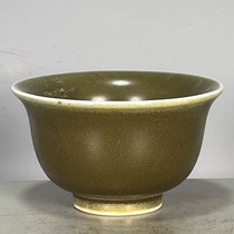 Antiques miscellaneous antiques second-hand goods Qing Yongzheng tea foam glaze tea cup collectibles old objects