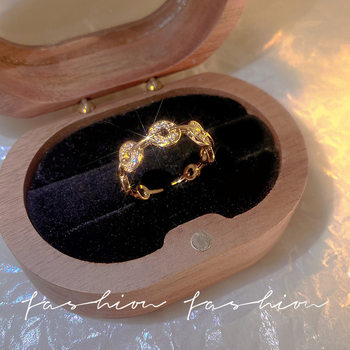 Japanese and korean style coin rings for women with fashionable personality