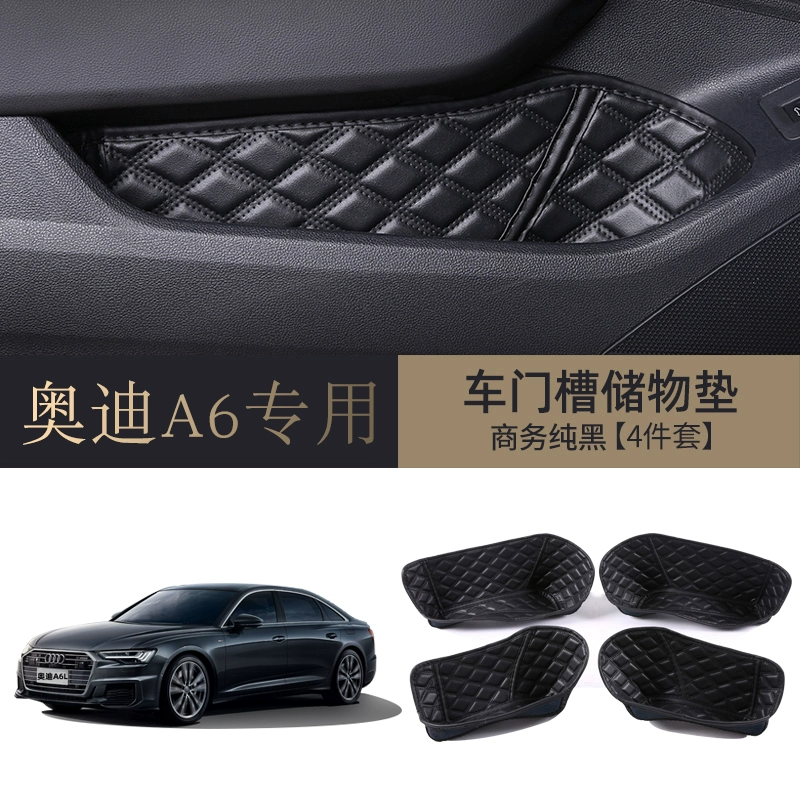 23 Vật tư nội thất xe Audi A6L, hộp đựng đồ trên cửa, miếng lót khe cửa, đồ trang trí, phụ kiện xe độ can gat nuoc xe oto 