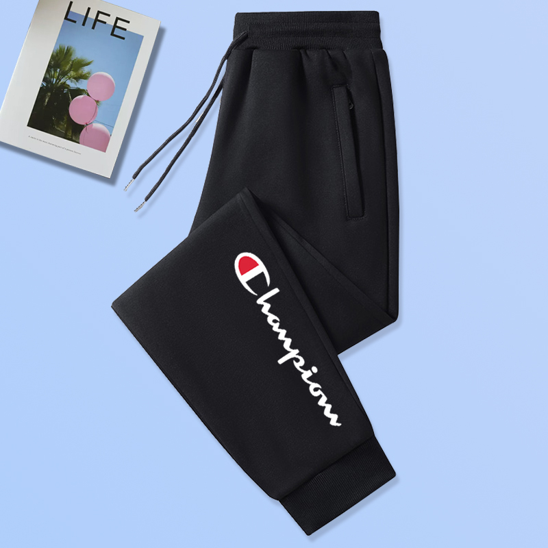 Champion Sports Pants for Women, Summer Thin Style, Pure Cotton, Slim Fit, Jogger Style, Flattering for Petite Sizes, Plus Size for Curvy Women, Casual Sweatpants for Men