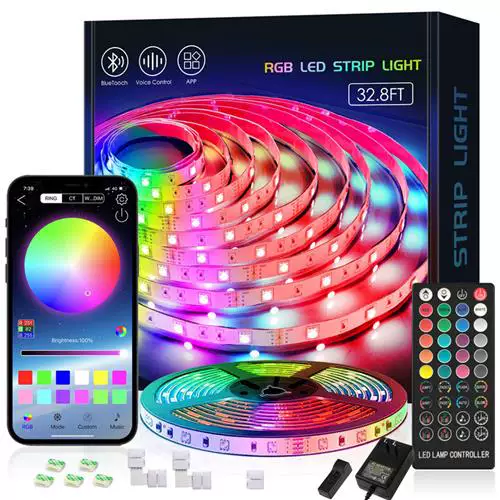 Светодиодная лампа с самоклеящейся 12V Bluetooth 5050 2835 RGB фантастический набор цветов лента света