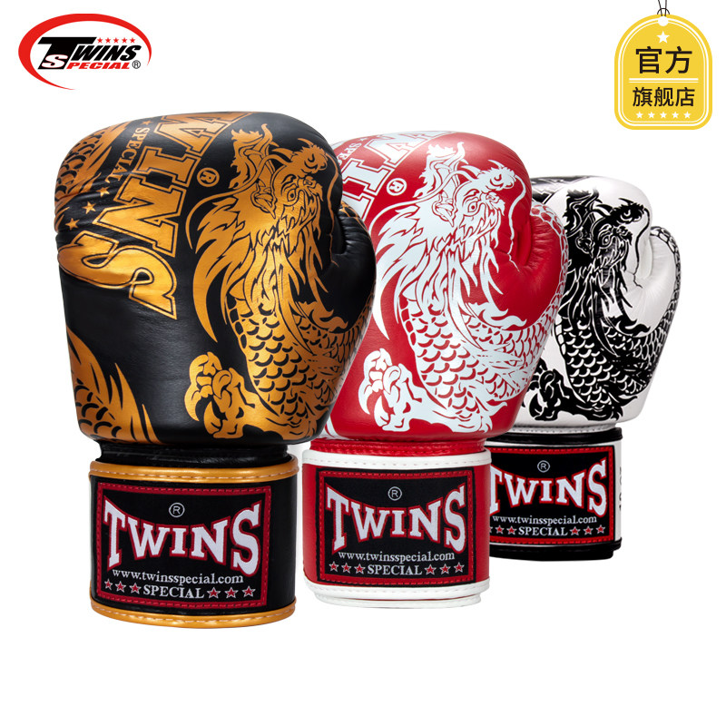 Thai Boxing Gloves Twins Sprit boxer sets of dragon tattooed professional fight to break up fight training new-Taobao