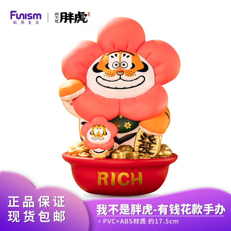 Playful Style, I'M Not a Fat Tiger, I Have Money to Spend, Lucky Cat Figurine, Entrance Decoration, Opening Gift, God of Wealth Decoration
