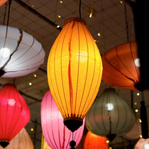 New Years Day lantern creative luminous pure color outdoor ancient wind day style hanging decoration Festive Decorated Balcony Chinese Imitation Antique Lantern