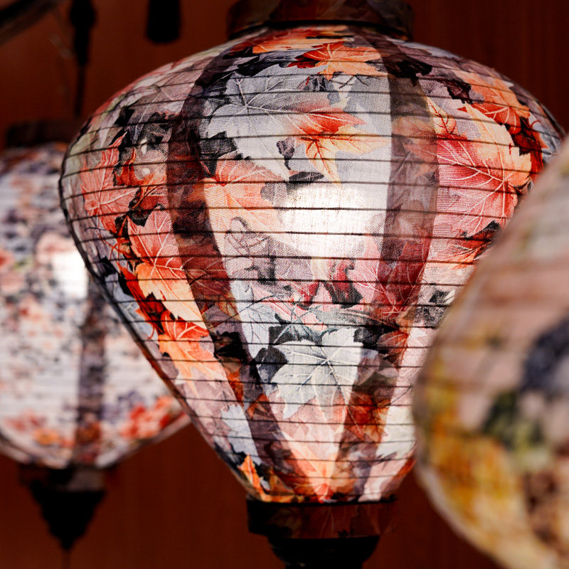 Chinese Imitation Antique Lantern Advertisement Han Style Folding Drawing Lantern Dance Props Outdoor Waterproof Decoration Mid Autumn Lantern