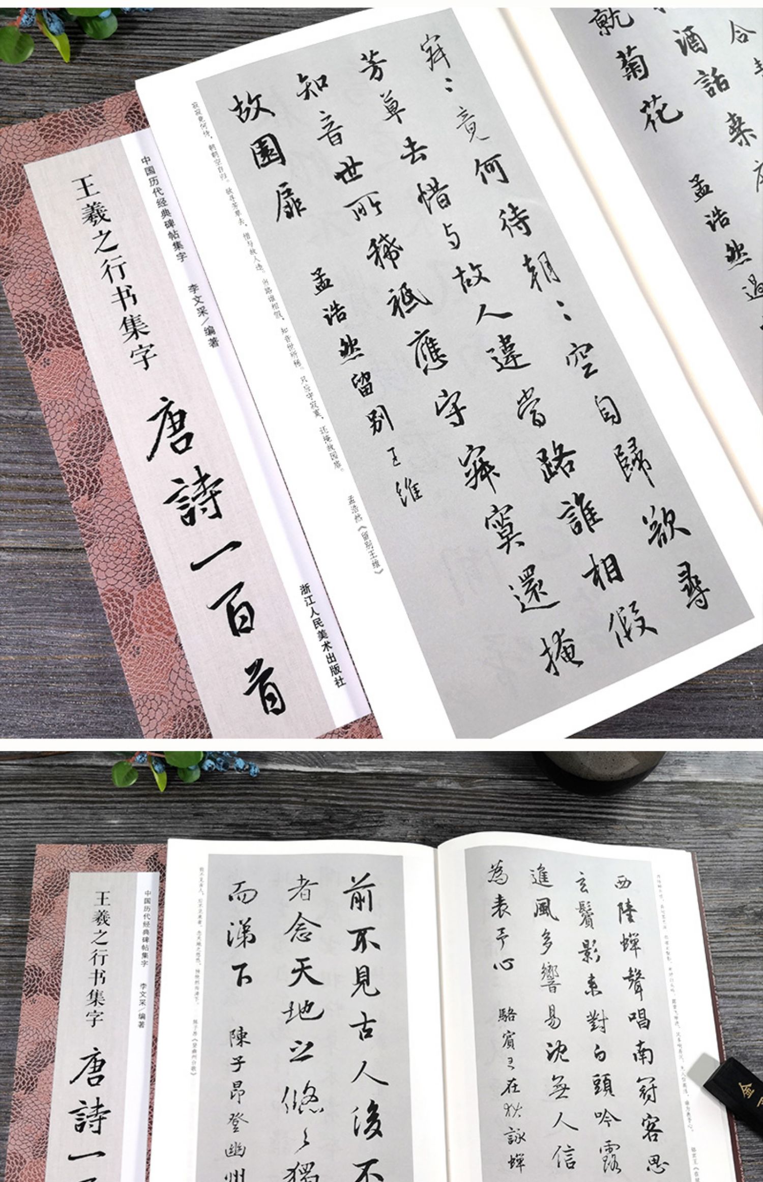 正版|王羲之行书集字唐诗一百首 王羲之圣教序兰亭序集字古诗词作品集 硬笔钢笔毛笔书法教程  中国历代经典行书法临摹字帖卡书籍