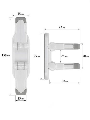 Детский универсальный дверной замок, защита от столкновений, анти-защемление