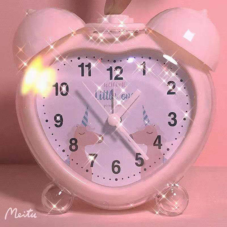 Alarm clock night light one child girl multi-function 2021 new sound college student special cartoon dormitory small