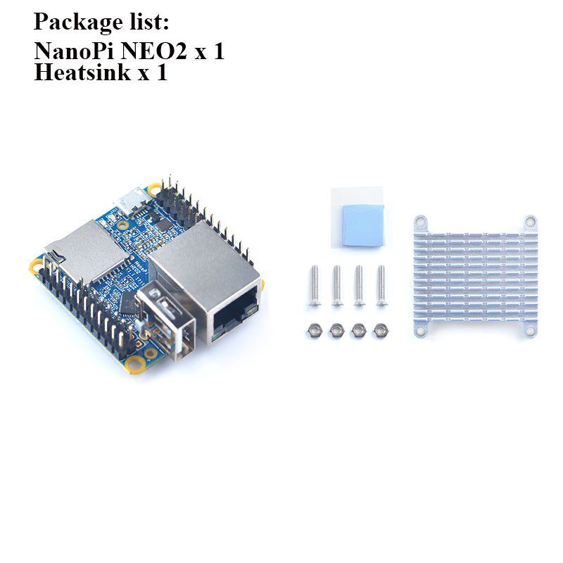 五金配件包装 nanopi neo2 allwinner h5,64 bit high-performance,quad-core a