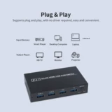 Amos Am KVM 201Cl 2 в 1 HDMI/USB KVM Switch Support HD 2K