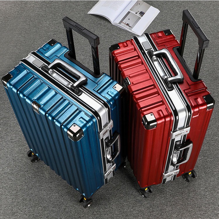 24inch Travel Suitcase with Aluminum Frame, Durable Password Lock Suitcase, Men's 20-Inch Trolley Case, Women's 26-Inch Student Suitcase, Carry-On Suitcase 28inch