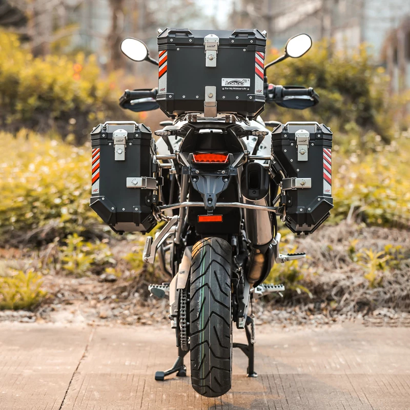 ЛОБОО редис мотоцикл три коробки подходят для Tiger850 Tiger900 коробка быстрая разборка хвостовая коробка
