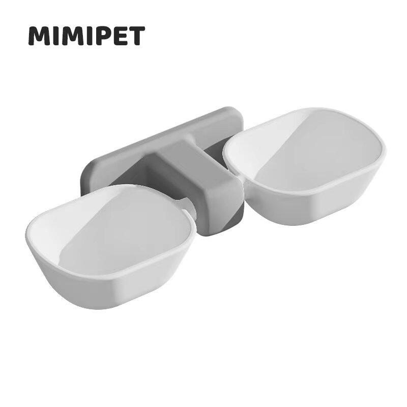 mimipet Bungyu Cat Villa for suspended cat bowl Double bowl double bowl anti - tap pot cat and dog food