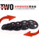 Clearance Sale Large Hole 5 10 15 kg Rubber-Coated Three-Hole Barbell Plates Gym Small Hole Dumbbell Plates Weights
