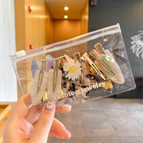 Hair card side acetic acid clip bangs forehead unscented back head female summer simple Net red makeup duckbill headdress