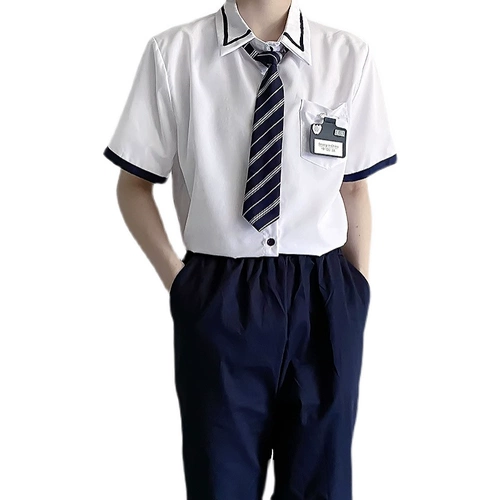 Летняя рубашка для школьников, форма, галстук