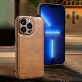 Apple, совместимый iPhone 13, мужской черный элитный модный кожаный однотонный чехол для телефона, 13promax, iphone, городской стиль