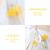 Танцующая юбка для танцевального шоу, белая шифоновая мини-юбка